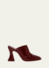 Bottega Veneta Leather Cha-cha Heeled Mules 100 In Merlot
