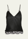 ALEXANDER MCQUEEN SATIN LACE-TRIM CAMISOLE