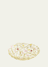 Michael Aram Wildflowers Centerpiece Bowl In Gold Multi