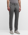 MARCO PESCAROLO MEN'S 130S WORSTED WOOL 5-POCKET trousers