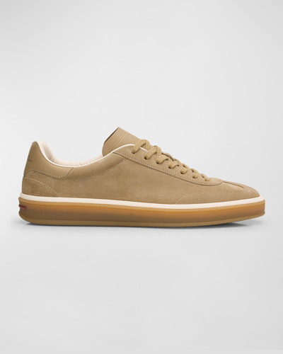 Loro Piana Men's Tennis Walk Suede Low-top Sneakers In H755 Light Woodsm