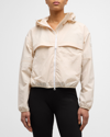 Canada Goose Sinclair Water Resistant Hooded Nylon Wind Jacket In Linen