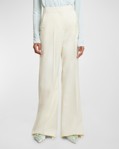 Givenchy Lined Relaxed Wide-leg Pants In Ecru