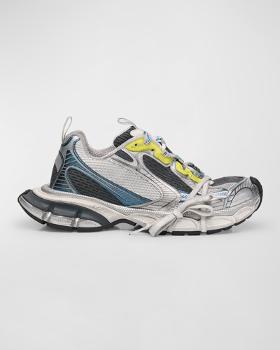 Balenciaga 3xl Chunky Mesh Sneakers In Blue