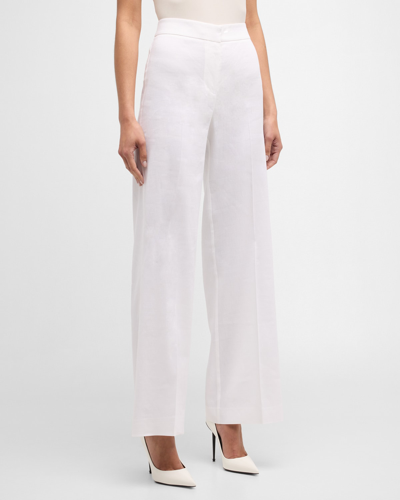 Kobi Halperin Gissel Mid-rise Straight-leg Pants In White