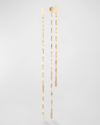 Lana 14k Yellow Gold Blake Linear Front-back Bar Chain Earrings In Yellow