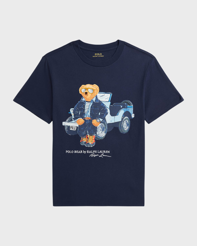 Ralph Lauren Kids' Boy's Jersey Bear T-shirt In Truck Bear