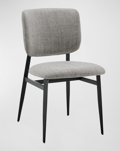 Euro Style Felipe Side Chair, Gray In Grey