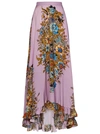 Etro Floral-print Silk Maxi Skirt In Rosa