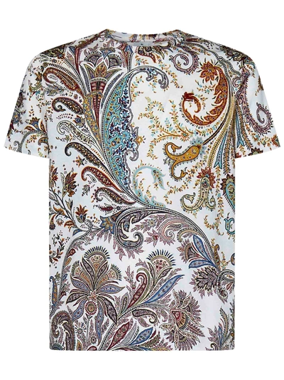 Etro T-shirt  Men Color White In Bianco