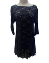 Staples Eyelet Drop Back Mini Dress In Black In Black