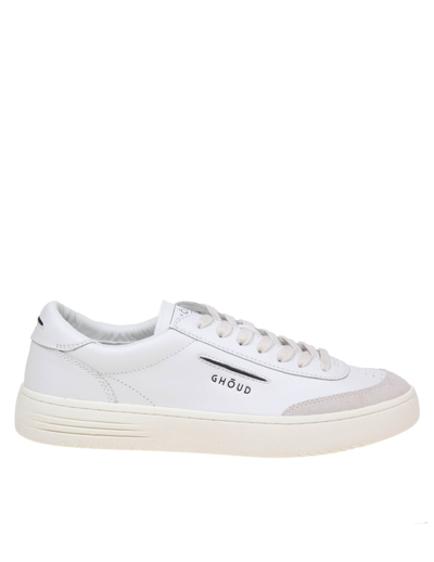 Ghoud Lido Low Trainers In White Leather And Suede