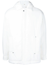Alyx White Cotton Blend Padded Hooded Jacket In White