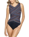 Miraclesuit Shimmer Links Brio One-piece Swimsuit In Multi