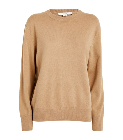 Vince Wool-cashmere Sweater In Beige