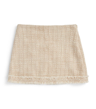 Il Gufo Kids' Tweed Mini Skirt (3-12 Years) In Ivory