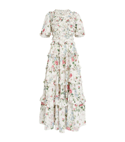 Needle & Thread Crepe Floral Fantasy Gown In Multi