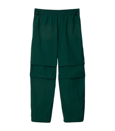 Burberry Nylon Cargo Trousers In Green