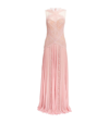HONAYDA LACE PLEATED GOWN