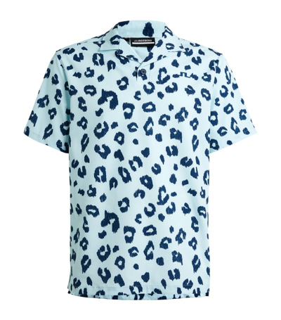 J. Lindeberg Leopard Print Short-sleeve Shirt In Multi