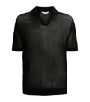 CALVIN KLEIN MESH-KNIT POLO SHIRT