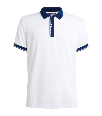 J. Lindeberg Bay Short-sleeve Polo Shirt In White