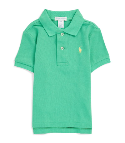 Ralph Lauren Kids' Cotton Polo Shirt (3-24 Months) In Green