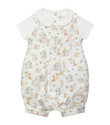 TROTTERS AUGUSTUS AND FRIENDS DUNGAREE PLAYSUIT (0-9 MONTHS)