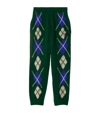 BURBERRY ARGYLE KNITTED TROUSERS