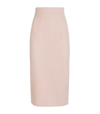 Safiyaa Hokuku Pencil Skirt In Pink