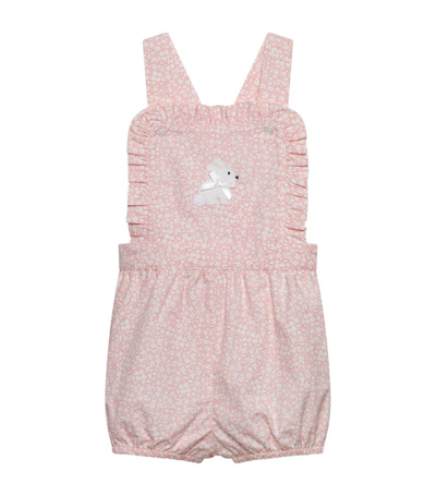 Trotters Frilly Bunny Bib Shorts (3-24 Months) In Pink