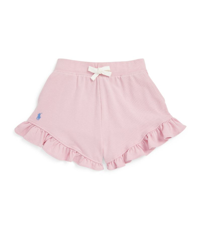 Polo Ralph Lauren Kids' Polo Pony Cotton Shorts In Pink