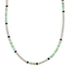 MAOR MAOR STERLING SILVER AND CHRYSOPRASE SONORAN NECKLACE