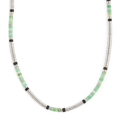 Maor Sterling Silver And Chrysoprase Sonoran Necklace