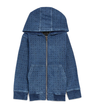 Givenchy Kids 4g Zip-up Hoodie (4-12+ Years) In Blue