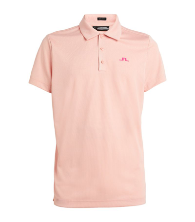 J. Lindeberg Logo Halto Polo Shirt In Pink