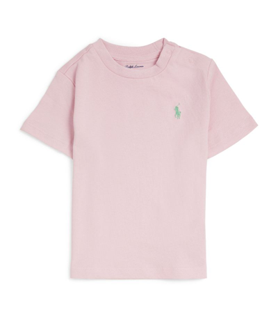 Ralph Lauren Babies' Polo Pony T-shirt (3-24 Months) In Pink