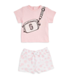 MARC JACOBS CAMERA BAG T-SHIRT AND SHORTS SET (3-18 MONTHS)