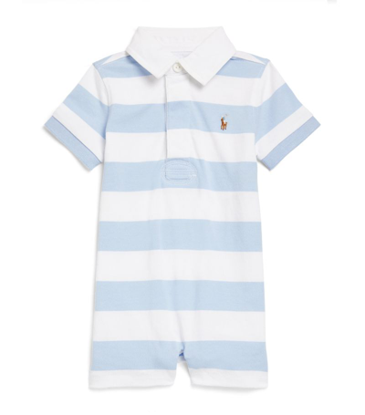 Ralph Lauren Kids' Striped Polo Pony Playsuit (3-12 Months) In Multi
