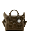 BURBERRY PADDED LEATHER SHIELD TOTE BAG
