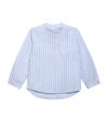 TROTTERS COTTON-LINEN STRIPED OSCAR SHIRT (6-11 YEARS)
