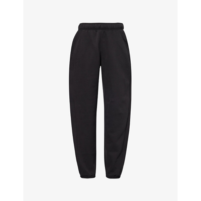 Lululemon Womens Black Scuba Mid-rise Relaxed-fit Cotton-blend Jogging Bottoms