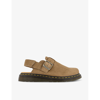 Dr. Martens' Tan Jorge Ii Patchwork Slingback Mules In Savannah Tan