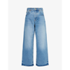 JACQUEMUS JACQUEMUS WOMEN'S BLUE TABAC LE DE NÎMES WIDE-LEG HIGH-RISE RECYCLED-DENIM JEANS