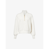 Varley Womens Ivory Marl Davidson Relaxed-fit Stretch-woven Sweatshirt In Ivory Marl