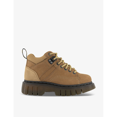 Dr. Martens' Dr. Martens Womens Savannah Tan Woodard Lace-up Suede Hiker Boots