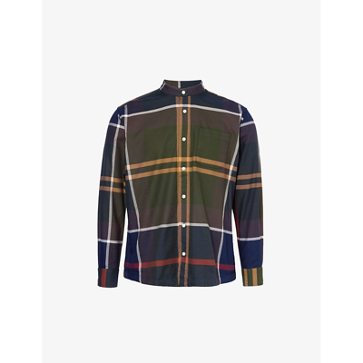 Barbour Mens Classic Tartan Tartan-pattern Brand-patch Regular-fit Cotton-shirt
