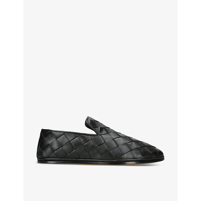 Bottega Veneta Black Calf Leather Sawyer Slip On Sneaker