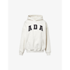 ADANOLA LOGO-EMBROIDERED RELAXED-FIT COTTON-JERSEY HOODY