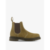 DR. MARTENS' DR. MARTENS WOMEN'S MUTED OLIVE 2976 TONAL-STITCH LEATHER CHELSEA BOOTS